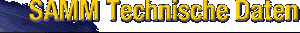 SAMM TECHNISCHE DATEN